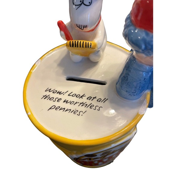 Hallmark Maxine's Bitter Blend Coffee Porcelain Piggy Coin Bank Figurine SOLD - Picture 5 of 6